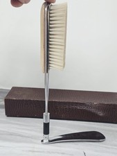 Vintage Swank Extending Shoe Horn and Brush in Original Box. Real Wood