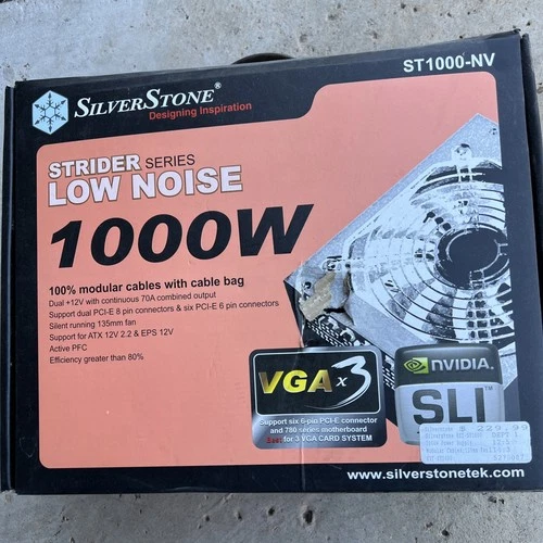 SilverStone ST1000 Strider Series 1000w Plus  Box & Manual New