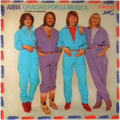 Abba Gracias Por La Musica (Cantan En Español) NEAR MINT Epic Vinyl LP
