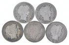 Better Lot 5 1908-D 1892 1908-D 1910-S 1905-S Barber Dime 0.50 Face *276