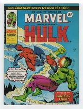 1972 MARVEL INCREDIBLE HULK #158, DAREDEVIL #46 & FANTASTIC FOUR #70 RARE KEY UK