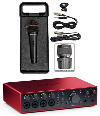 Focusrite SCARLETT 18I16 4G 4th Gen 24-bit 192 kHz Audio Recording Interface+Mic
