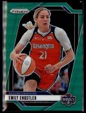 2024 Panini Prizm WNBA #67 Emily Engstler Green Prizms Washington Mystics