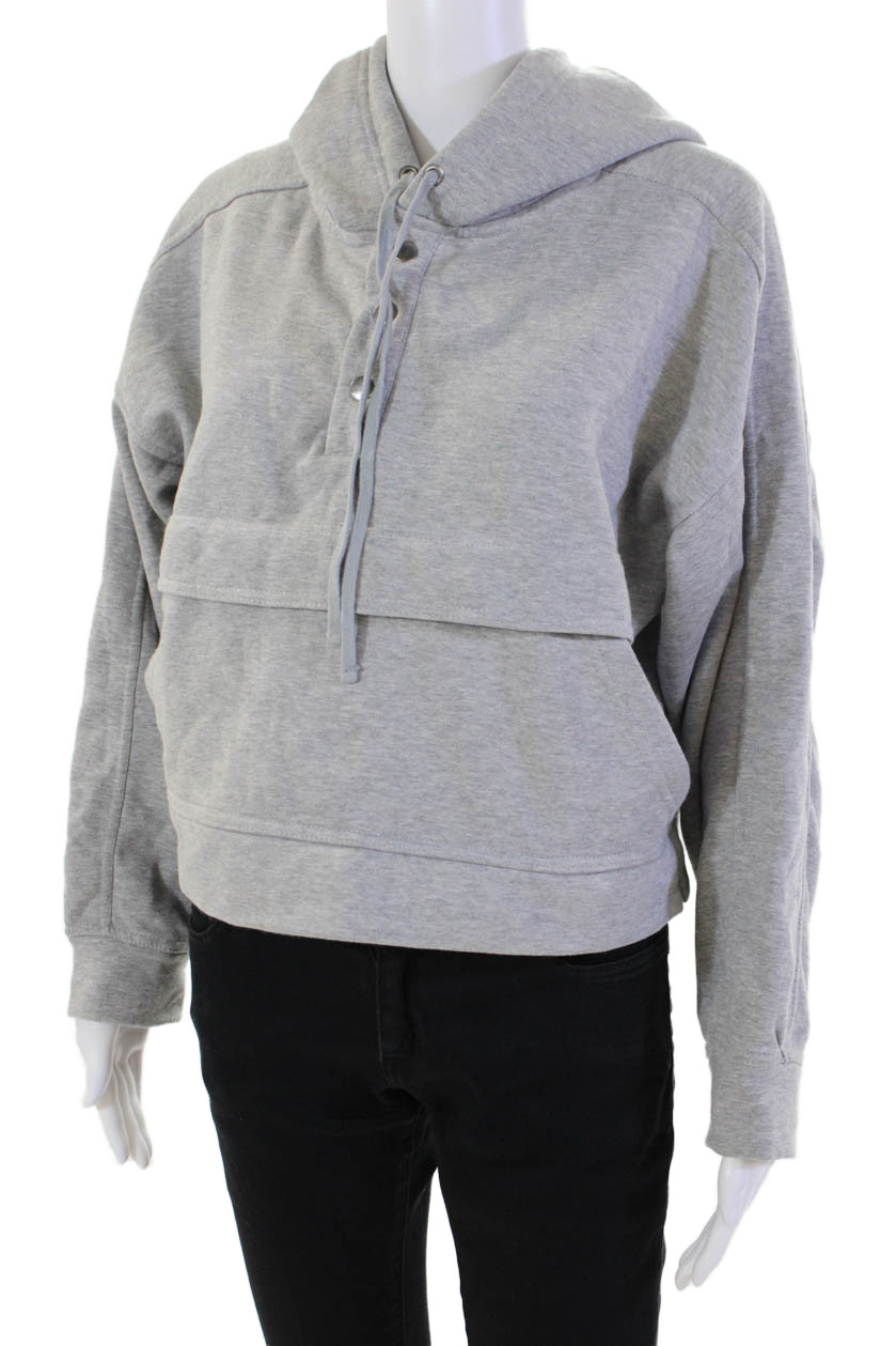 Daily Practice Womens Pullover Three Button Cropp… - image 2