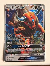 Pokemon 2017 Pokemon TCG Tauros GX 100/149 Sun & Moon EN 180HP