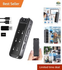 64GB Mini Body Camera - 1080P Wearable Cam for Security with Night Vision