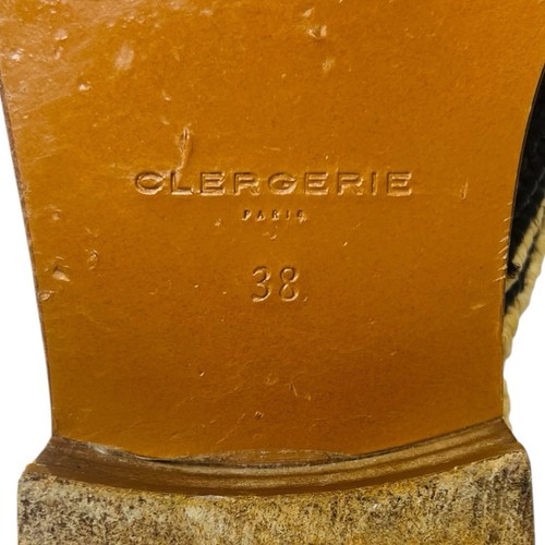 Oxford Robert Clergerie Japaille Natural y Azul Rafia con Cordones Talla EU 38 / US 8 - Imagen 8 de 17