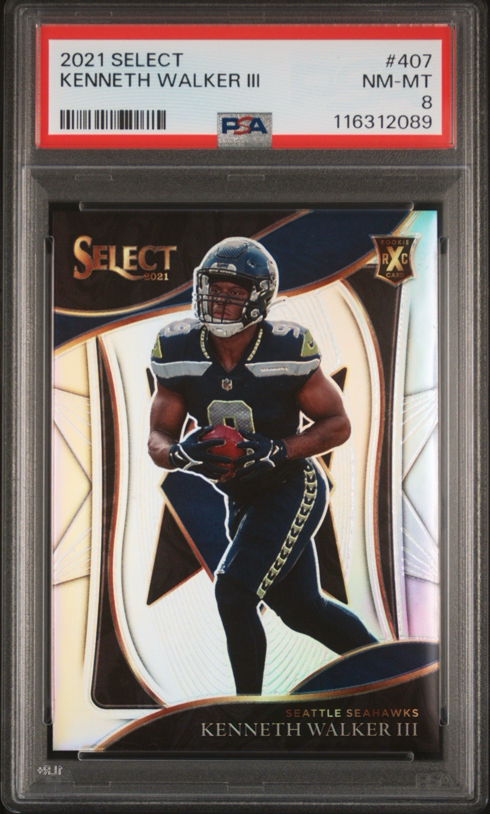 2021 Panini Select - 2022 Xrc Prizm Kenneth Walker III #407 (RC)