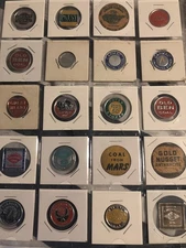 Lot Of 20 Coal Mine Scatter Tags Aluminum & Cardboard