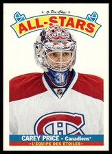 2012-13 O-Pee-Chee All Stars Wrapper Redemption Carey Price Montreal Canadiens