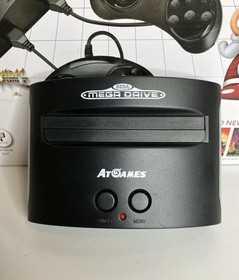 AT Games Sega Mega Drive Classic Console - Boxed & Tested - 81 Built-in Games
