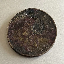 Dodd Hatter Cincinnati 144 Main St Hard Times Token Civil War Era Holed COLORS