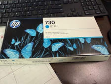 Genuine HP P2V68A 730 Cyan Ink Cartridge 300ML - EXP 6-2022