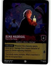 Alma Madrigal 45/204 Disney Lorcana Wilds Unknown Common, Cold Foil NM