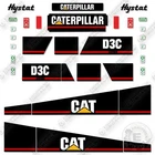 Fits Caterpillar D3C Series 3 Decal Kit Dozer - 7 YEAR OUTDOOR 3M VINYL!