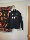 Adidas YETI AUSTIN FC Mens Medium Soccer Aeroready 1/4 Zip Pullover Polyester  — photo 2
