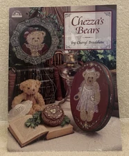 1999 Viking Folk Art CHEZZA'S BEARS Painted Wood Craft Pattern Booklet - GUC
