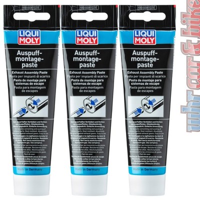 3x Liqui Moly 3342 Auspuff-Montagepaste 150g Dichtmasse Reparaturpaste bis 700°