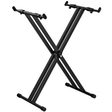 Adjustable Double X Keyboard Stand for 54 88 Key Digital Pianos