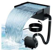 Biling Pond Waterfall Spillway Kit with Pump, 200mm (8") Weir Waterfall Box NEW