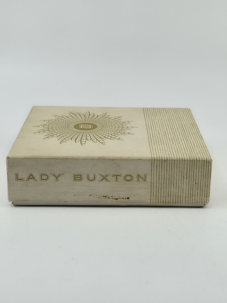 Vintage Lady Buxton Cigarette Case Key-Tainer Set Leaf Inlay