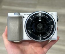 Sony Alpha a6100 24.2MP Digital Camera with 16-50mm Len White
