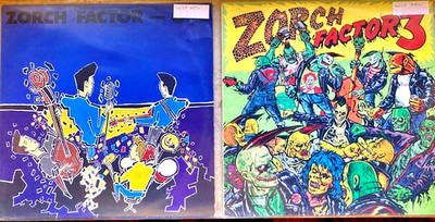 2 x  Sampler-Zorch Factor LP-1988 UK-Nervous Records, Psychobilly, Vinyl wie neu