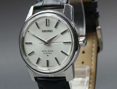 OH serviced Vintage 1964 King Seiko 44-9990 KS White 25J Hand Winding Mens Watch