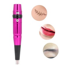 Electric Permanent Makeup Pen Eyebrow Lip Tattoo Machine Rose Red