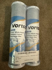 Vortopt CT010 Whole House Carbon Block Water Filters 2 Pack