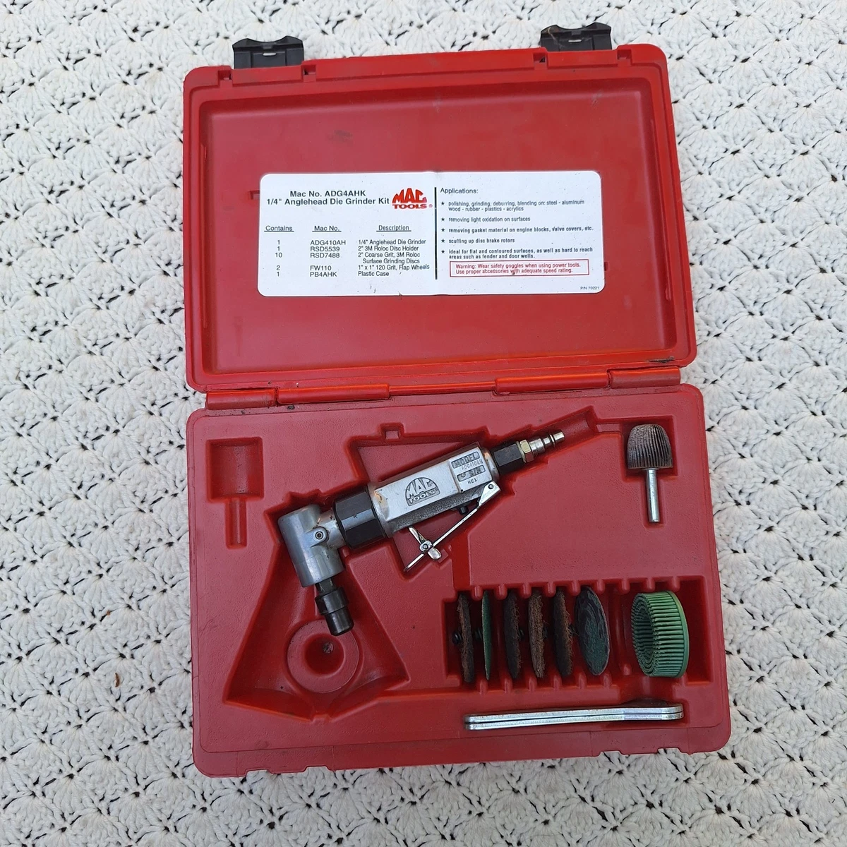 Mac Tools Automotive Air 1/4in. Air Inlet Grinders for sale | eBay