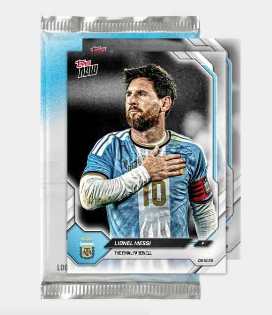 Lionel Messi - 2026 Argentina Topps NOW (2 CARDS) - Final Farewell Pack PRESALE