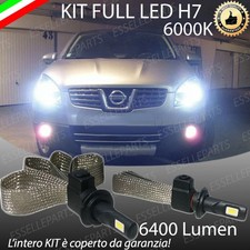 KIT LAMPADE ANABBAGLIANTI LED PER NISSAN QASHQAI J10 LED H7 6000K NO ERROR