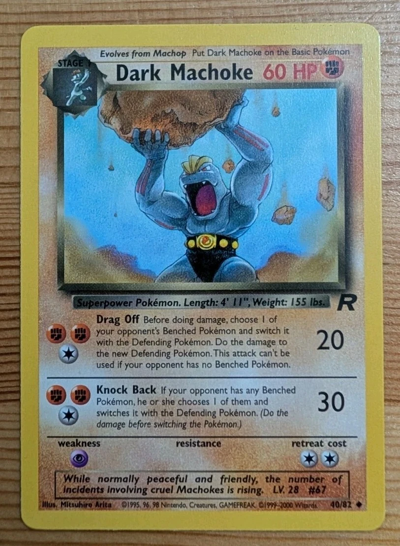 Dark Machoke 40/82 Team Rocket for sale