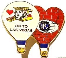 Kiwanis International "On To Las Vegas" 1995 Lapel Pin