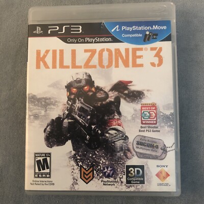 EUC Killzone 3 Playstation III 3 PS3 No Manual