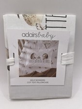 Adair  s Baby Wild Wonders Cot Text Pillowcase Slip New Forest Animals Critter