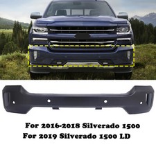 Steel Front Bumper Face Bar For 2016 2017 2018 Chevy Silverado 1500 Matte Black