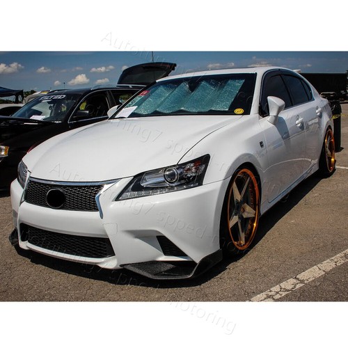 REAL Carbon Fiber Front Bumper Lip Spiltter Flap For Lexus GS350 F Sport 2013-15 - Picture 2 of 16
