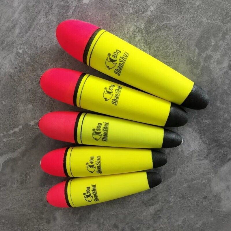 15g/0.5oz Fishing Slip Bobbers, 4 Pack EVA Fishing Float, Yellow