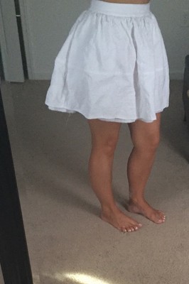 Cute Express White Flare Mini Skirt Size 4 Gorgeous eBay