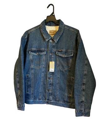 Wrangler Men s Sherpa Western Demin Trucker Jacket Size XXL