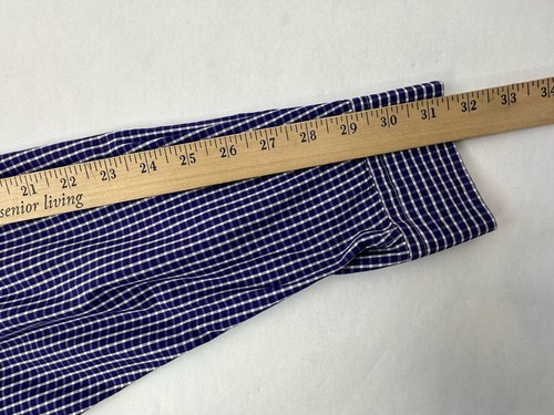 VINTAGE Ralph Lauren Button Up Shirt 16.5 34/35 Yarmouth Purple Check - Picture 13 of 13