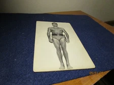 Rare Vintage BUSTER CRABBE 5X8 Cardboard Postcard Played Tarzan 1933
