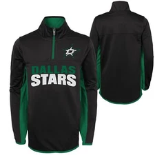 Outerstuff NHL Youth Boys Dallas Stars Colorinder 1/2 Zip Sweatshirt