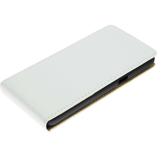 Kunst-Lederhülle für Samsung Galaxy Grand Prime Plus Flip-Case weiß - Bild 5 von 6