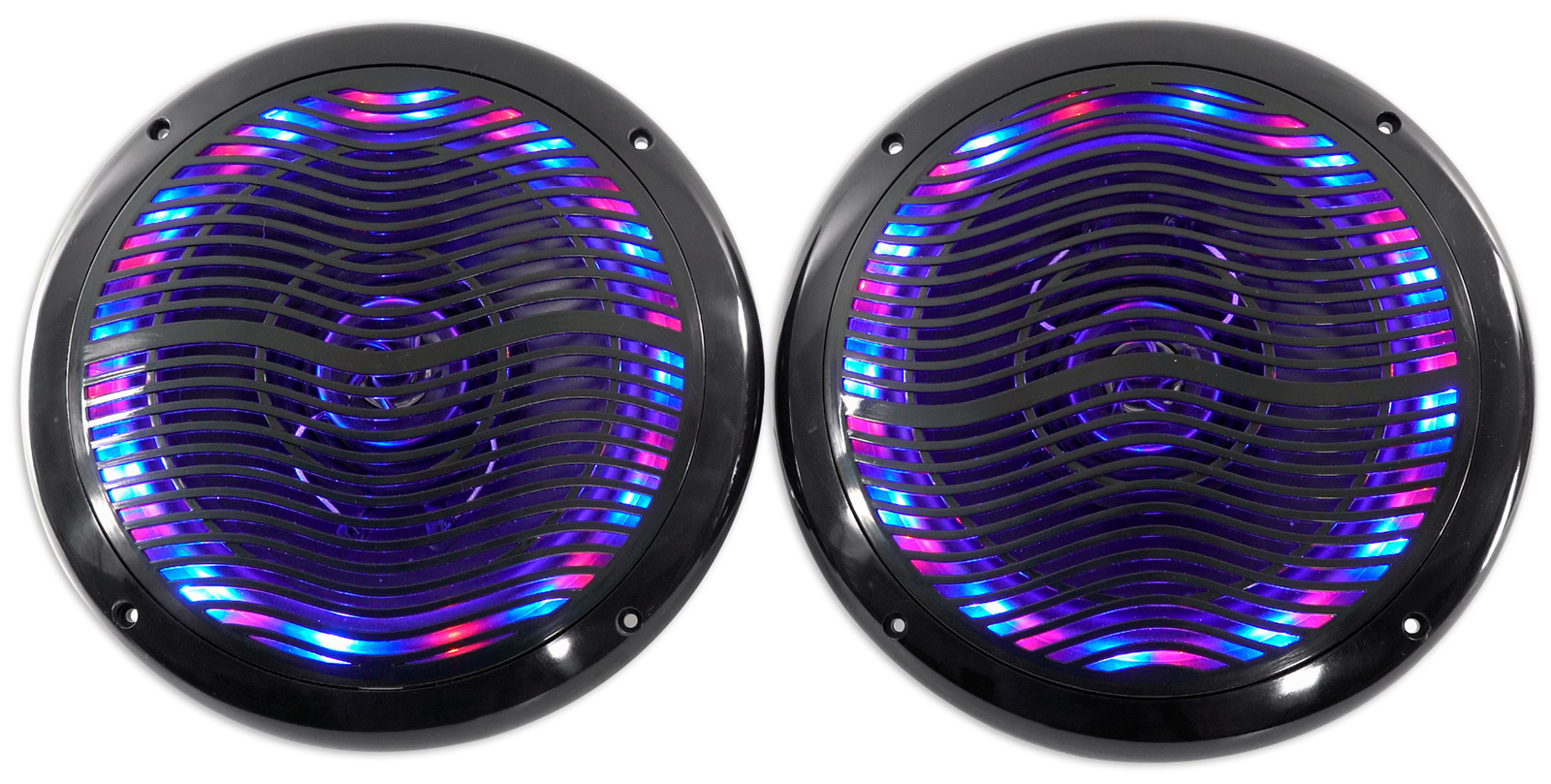 Rockville RMC80LB 8 800 Вт 2-полосные Черные морские колонки с многоцветным светодиодом пульт дистанционного управления