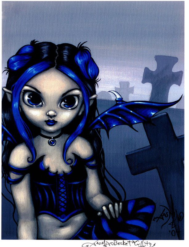 JASMINE BECKETT GRIFFITH SIGNED "GOTHLING #1" GLOSSY FAIRY PRINT