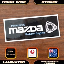 Powered By Mazda Rotary Engine Retro Style Sticker Decal Rx2 Rx3 Rx4 Rx7 Bumper