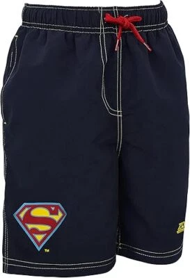 Zoggs Jungen Superman Badehose Alter 8-9 Badeshorts Superheld UVP 22£